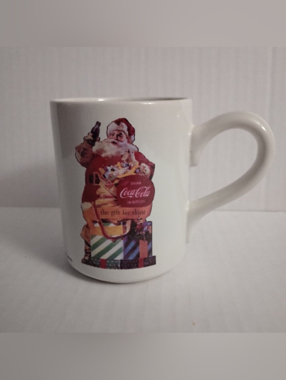 Coca Cola Santa Claus Mug Vintage Holiday Coke Cup 1998